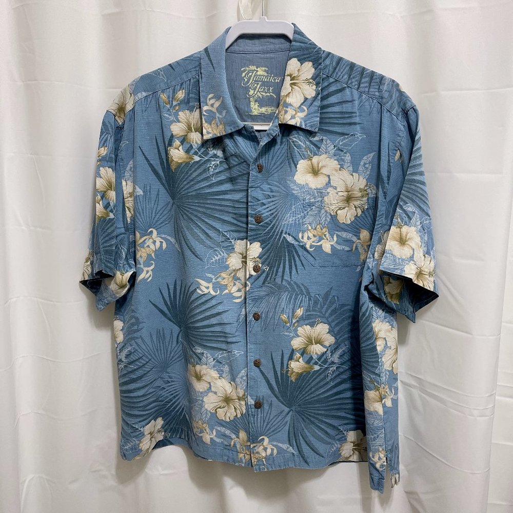 Jamaica Jaxx Men’s Tropical Print Shirt, Sz XL